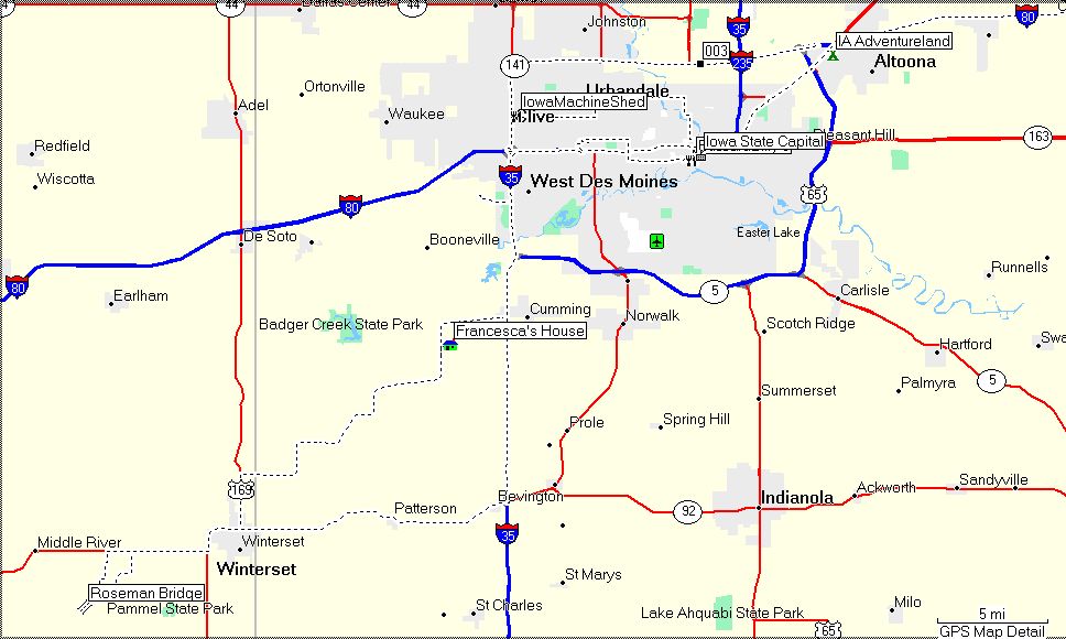 Des Moines Map