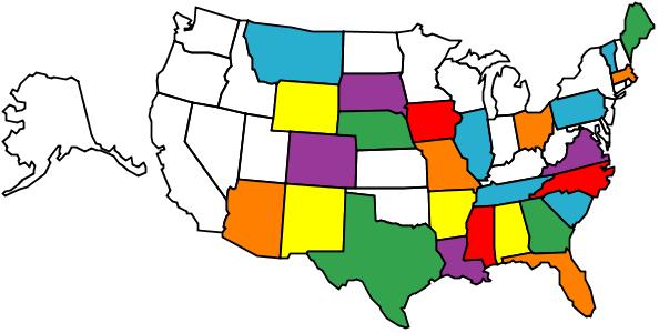 Visited States Large